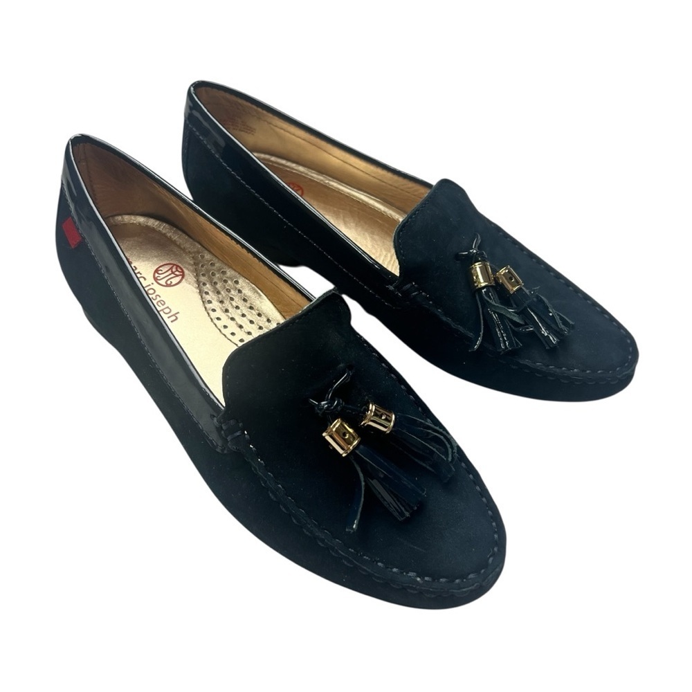 Marc Joseph New York Women's Bryant Park Weave Tassel Loafer 6.5 Black